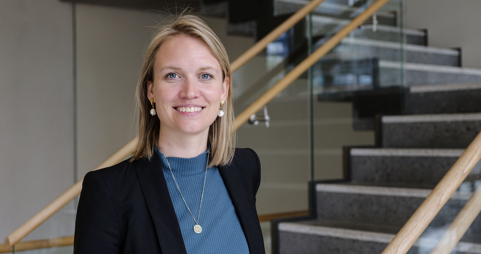 Marte Jerkø i Yaras hovedkontor